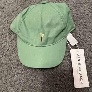 Janie&Jack Baby Boys light green baseball cap 0 to 3 months NWT